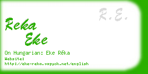 reka eke business card
